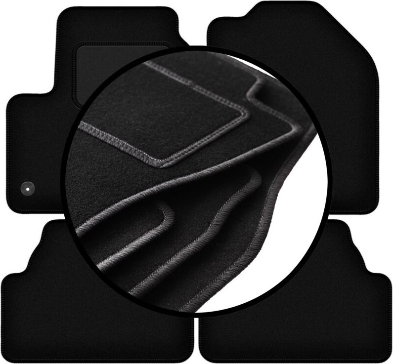 Komplettset Veloursmatten für: Hyundai Kona EV / Electric Crossover (2017-)