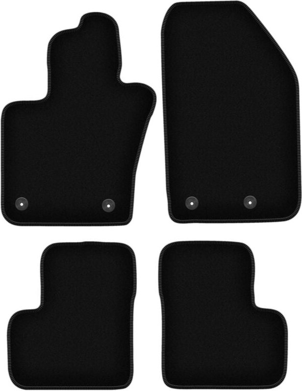 BASIC schwarze Veloursmatten für: Fiat 500X Crossover (2014-2018)