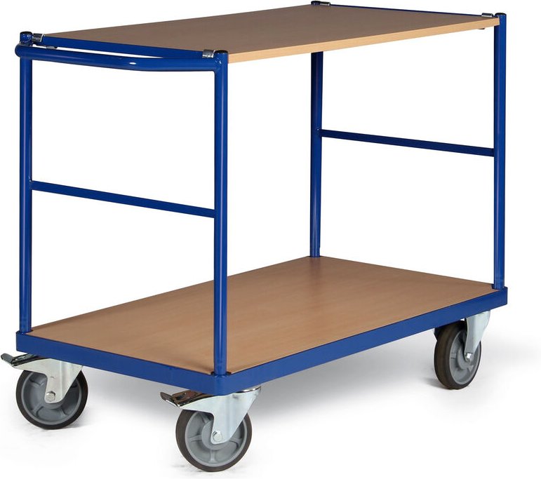 Protaurus Tischwagen F350 mit 2 Ladeflächen und Schiebegriff 1000x600mm