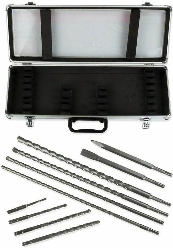 SDS-Plus Bohrer und Meißel Set 10 tlg. Bohrerset Meißelset Bohrersatz