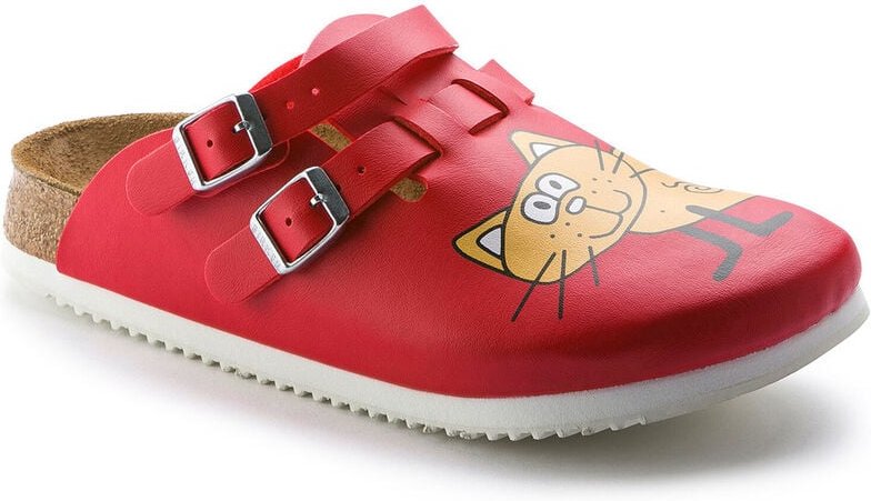 Thumbnail - Birkenstock - Clog Kay Superlauf, Birko-Flor, Cat Red, schmal, Größe 37