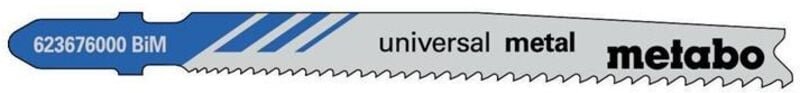Thumbnail - Metabo - Stichsägeblätter universal metal Nutz-L.74mm ZAhnteilung progressiv BiMetall gefräst geschränkt f.Stahlbleche/N...
