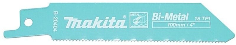 Reciproblatt bim 100/18Z 80 mm, Metall 1,5-4mm, 0,9mm, 5 Stk., gewellt - Makita