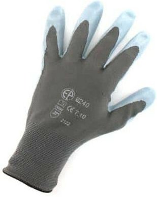 Polyamid grau Handschuhe Nitril-Palme Größe xl / 10 ep 6240