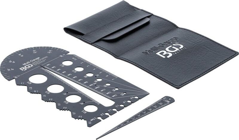 Schrauben- und Gewindeschablone metrisch M3 - M20, 0,5 - 13,00 mm