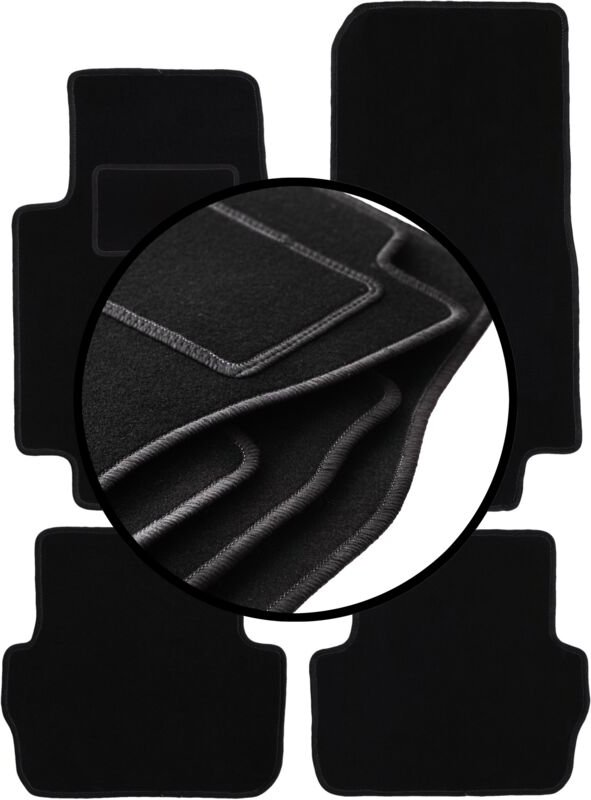 Komplettset Veloursmatten für: Jaguar S-Type X204 Limousine (2002-2008)