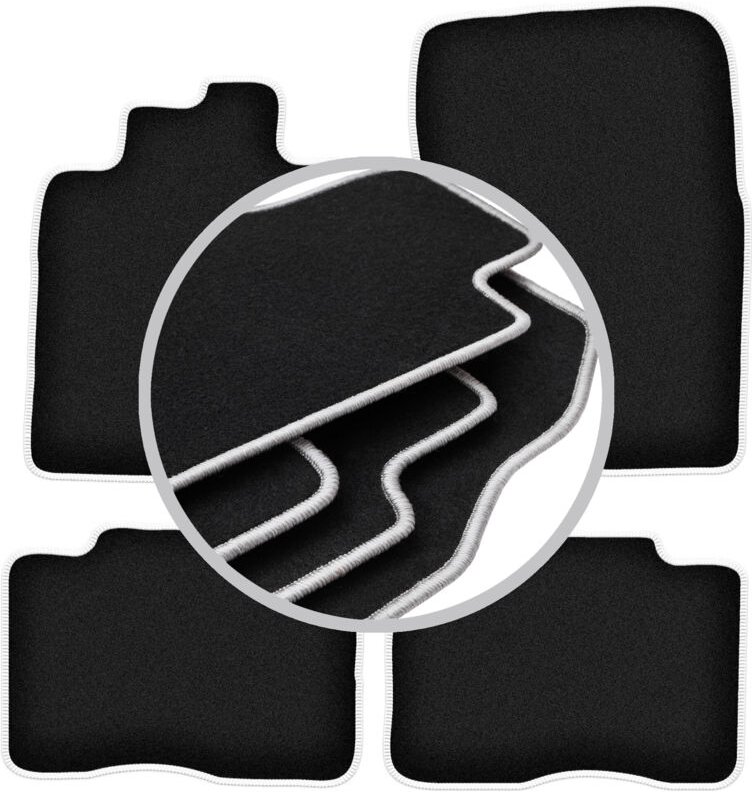 CARLUX-SILVER Autofußmatten für: Mitsubishi Pajero IV kurz (2006-2018)