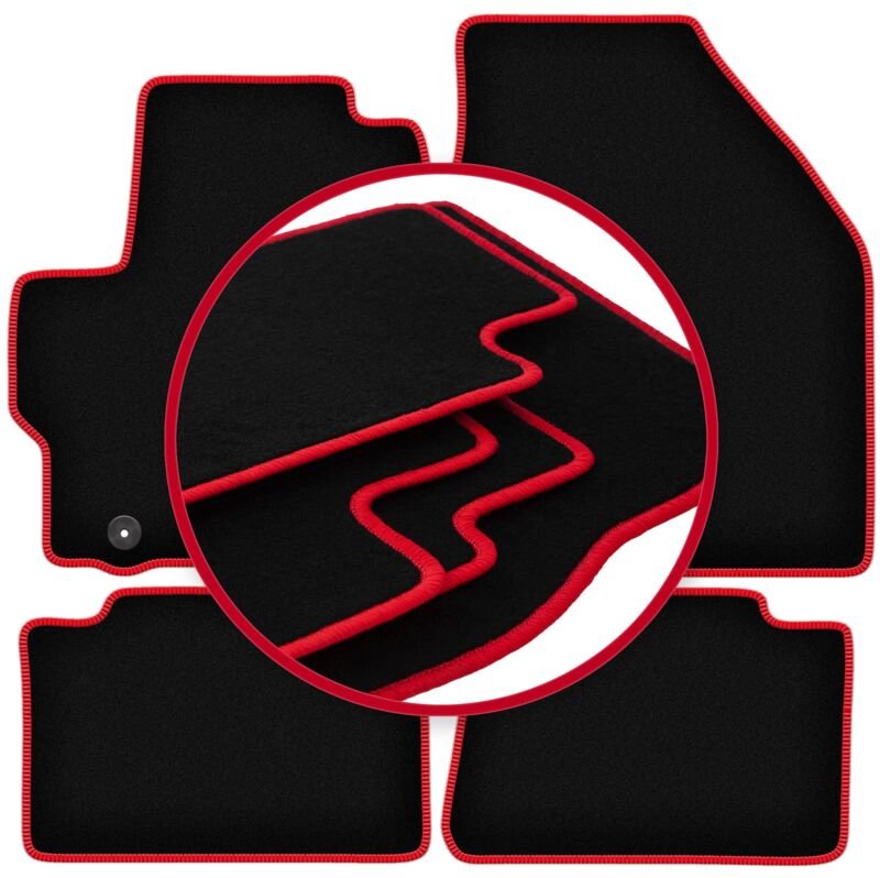 CARLUX-RED Autofußmatten für: Toyota Yaris IV Fließheck (2020-)