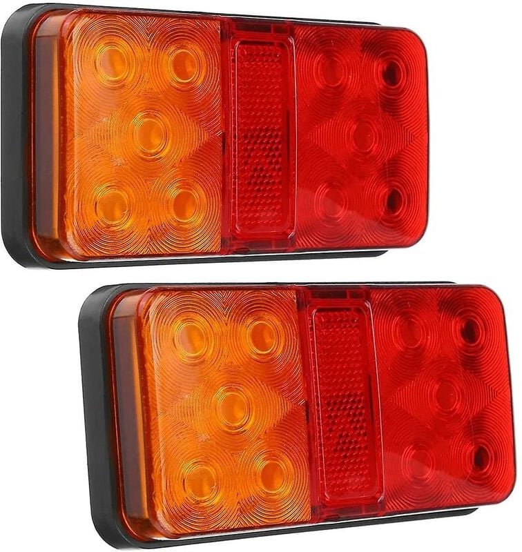 2 Stück 12 v 10 led wasserdichter LKW-Anhänger LKW-Rücklicht Auto Blinker Bremse hinten Bremsleuchte Boot