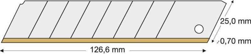 Thumbnail - FP - lutz Cutterklingen TiN-beschichtet 25mm 480665 Pack a 10 Stk.