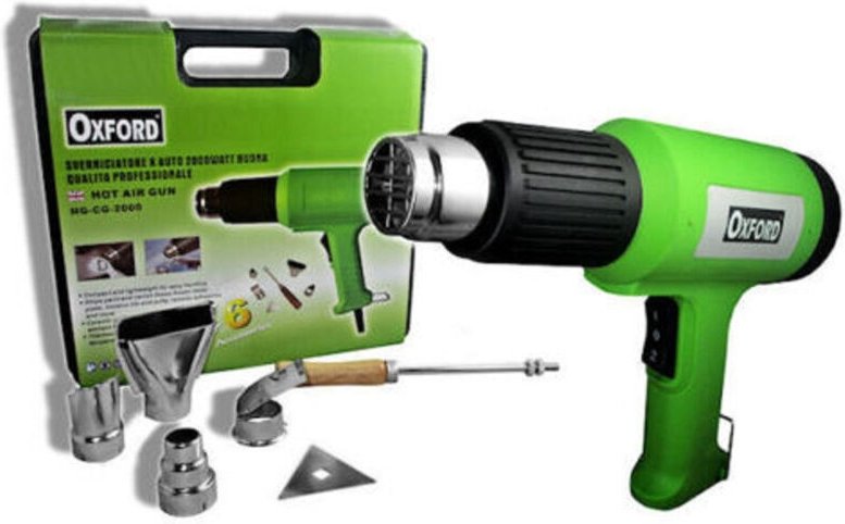 Trade Shop Traesio - Trade Shop - warning pystem 2000W aria calda 300-500 gradi 6 accessorien -