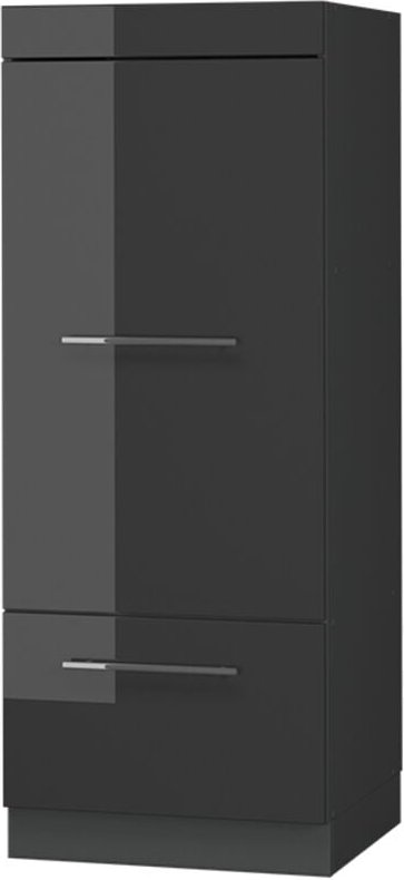 Mikrowellenschrank Fame-Line, Anthrazit Hochglanz, 60 cm, Vicco
