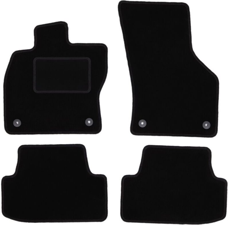 Schwarze Veloursmatten für: Seat Leon III Fließheck, Kombi, Variant (2012-2020)