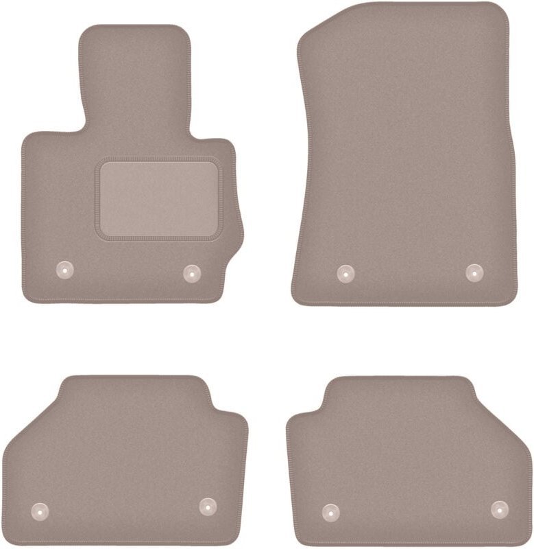 Beige Velours-Fußmatten für: BMW X4 F26 SUV (2014-2018)
