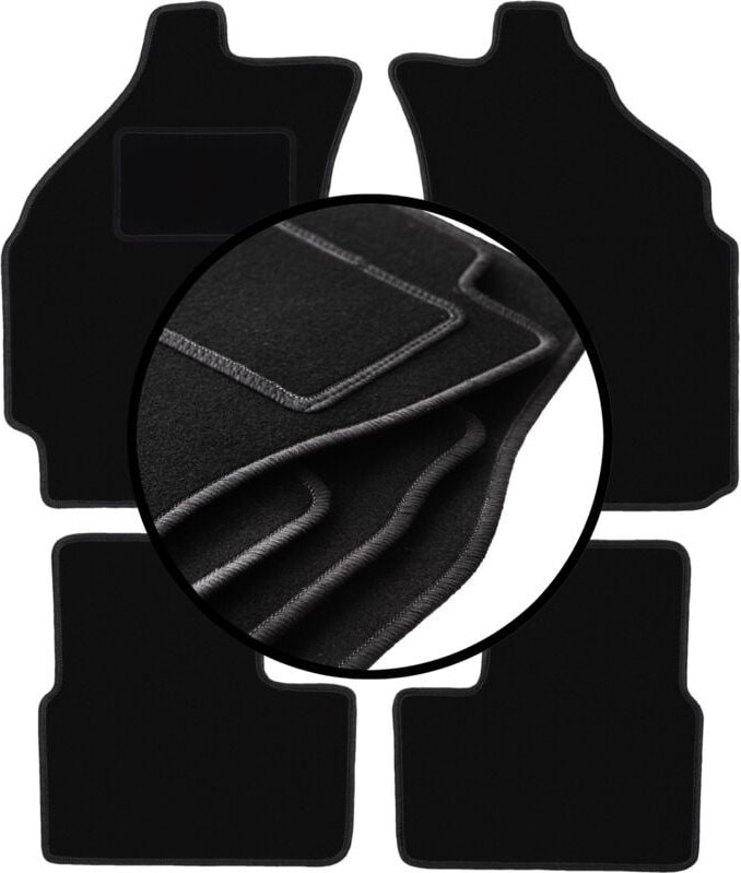 Komplettset Veloursmatten für: Chevrolet Matiz Fließheck (2004-2009)