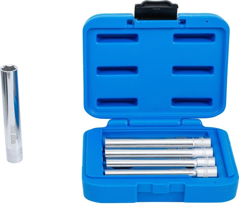 Bgs Technic - Steckschlüssel-Einsatz-Satz, Sechskant, extra tief Antrieb Innenvierkant 10 mm (3/8') sw 8 - 14 mm 5-tlg.