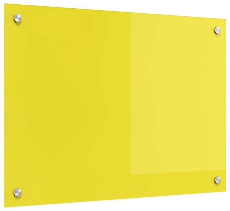 Küchenrückwand Gelb 70 x 50 x 0.6 cm Einscheibensicherheitsglas vidaXL