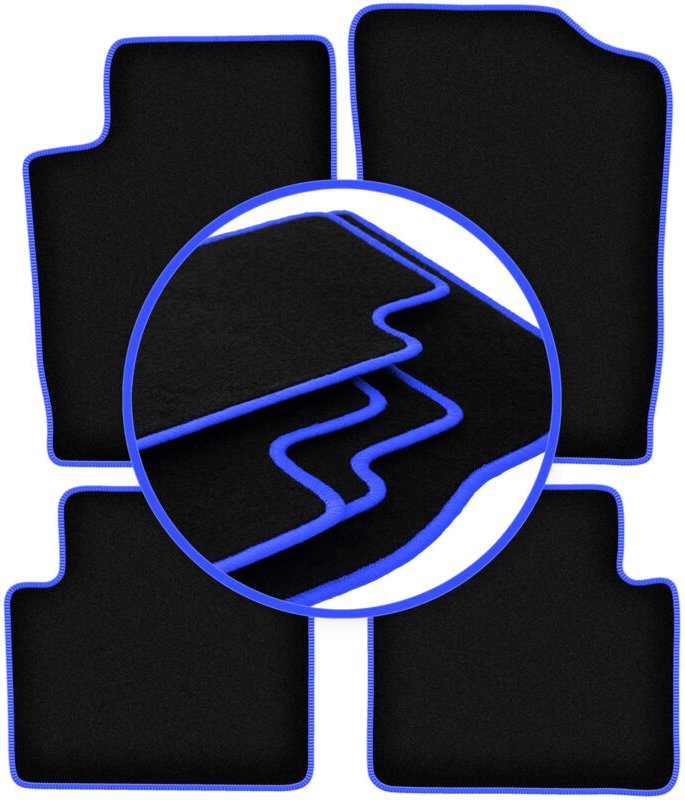 CARLUX-BLUE Auto-Fußmatten für: Citroen Xsara Break, Kombi, Fließheck (1997-2006)