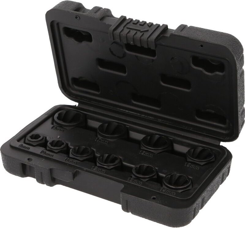 Spiral-Profil-Steckmuttern-Satz, 10-tlg, M8-M19