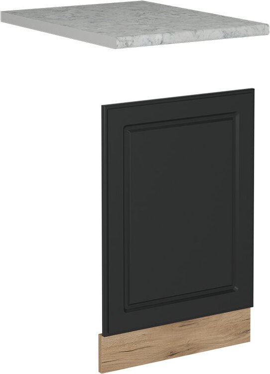 Vicco - Geschirrspülblende R-Line, Anthrazit Landhaus, 45 cm , ap Marmor
