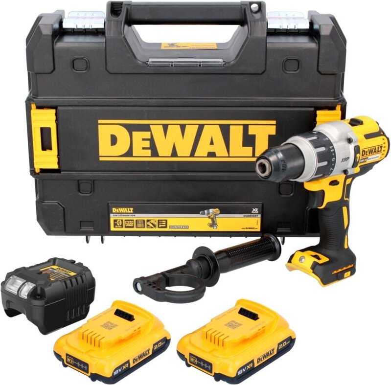 Dcd 996 D2T Akku Schlagbohrschrauber 18 v 95 Nm Brushless + 2x Akku 2,0 Ah + Ladegerät + tstak - Dewalt