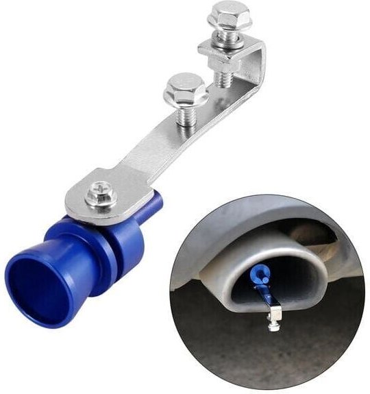 Stück Universal-Soundsimulator, Auto-Auspuffrohr, Turbopfeife, Auto-Turbo-Schalldämpfer, Autoteile (blau, l)