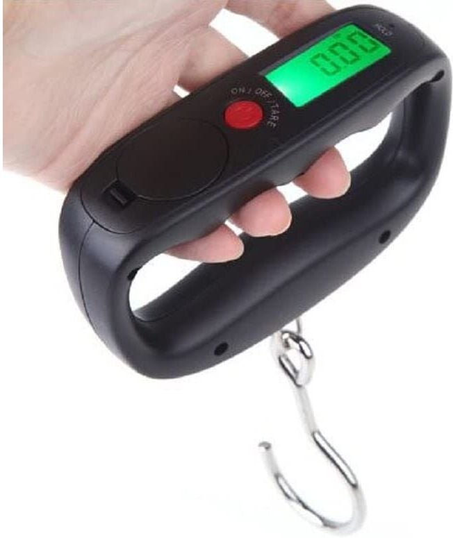 Tragbare elektronische Gepäckwaage, Mini-Gepäckwaage mit Haken, digitale Gepäckwaage mit LCD-Display, hochpräziser Senso...