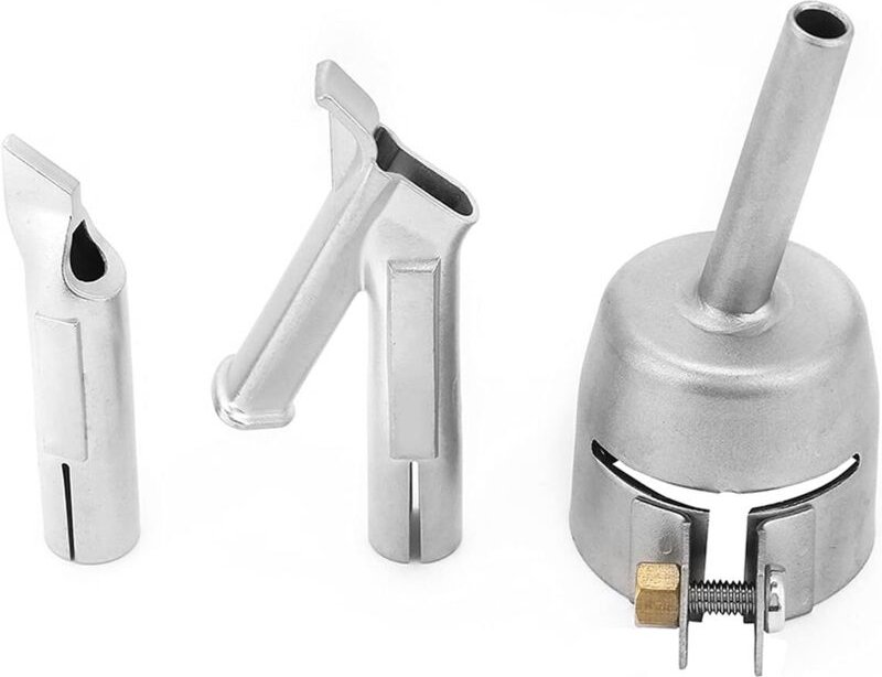 Schnellschweißdüsen, 3 Stück 5 mm runde Schweißspitzen für Leister Vinyl PVC Kunststoff Heißluftpistole