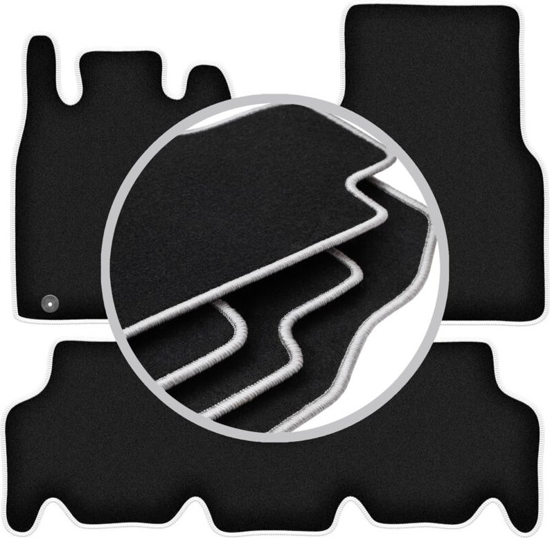 CARLUX-SILVER Autofußmatten für: Mercedes W168 mit Fließheck-Pfote (1997-2004)