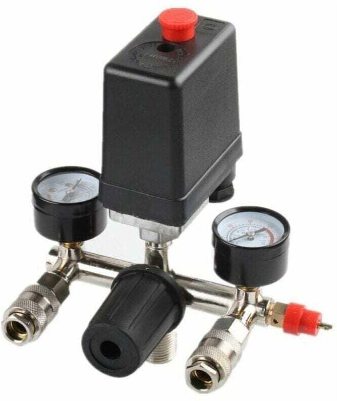 Druckregler mit Druckschalter für Kompressor Druckschalter 2 Anzeigen