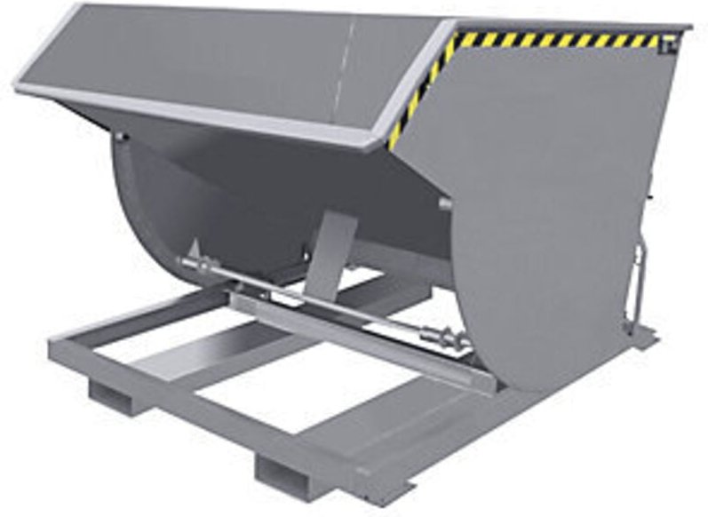 Bauer Kippbehälter BKM 150, lackiert, Mausgrau