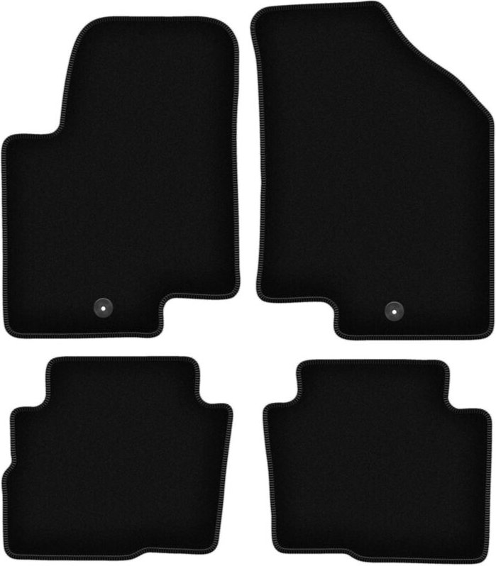 BASIC schwarze Veloursmatten für: Kia Soul I Crossover (2009-2013)