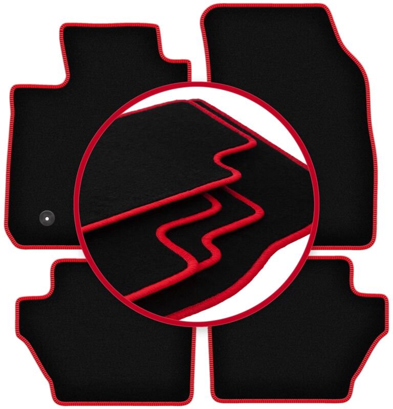 CARLUX-RED Auto-Fußmatten für: Ford EcoSport MK2 FL Crossover (2017-)