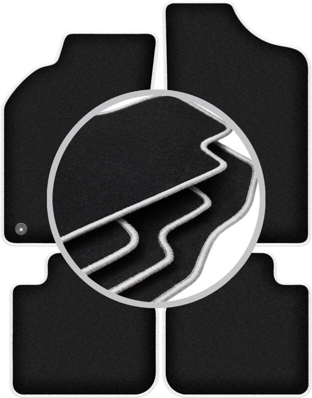 CARLUX-SILVER Autofußmatten für: Alfa Romeo 155 Limousine (1995-1999)