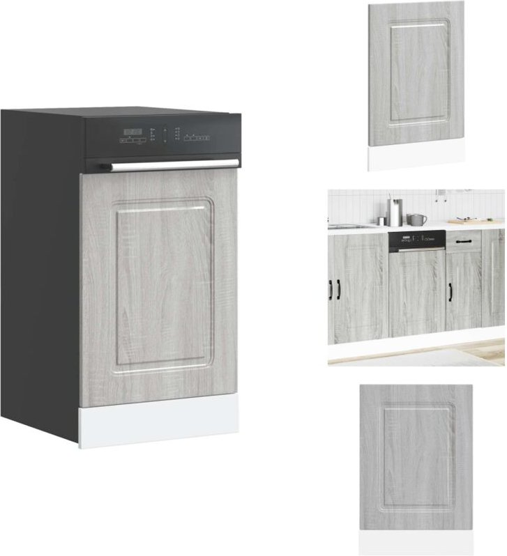 Geschirrspülerblende Kalmar Grau Sonoma 45x1,5x67 cm - Geschirrspülerblende - Geschirrspülerblenden - Geschirrspüler Fro...