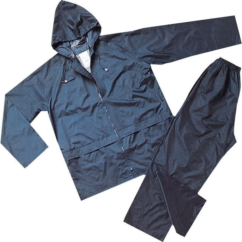 Thumbnail - Ferramenta1.com - Wasserdichte und wasserdichte Jacke und Hose, Modell Niagara, blaue Farbe – Wohnzimmer