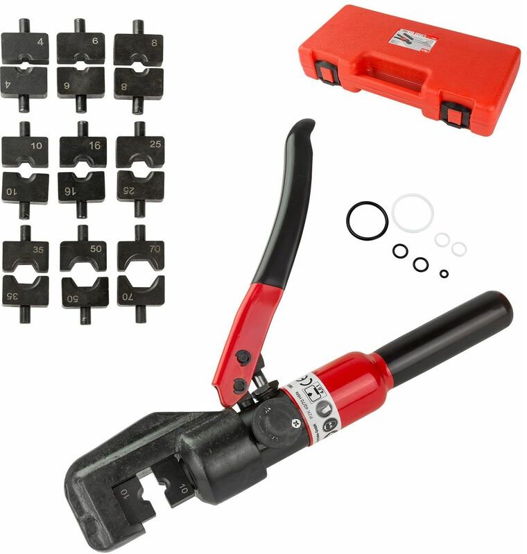 Dema - Hydraulische Presszange Crimpzange 4-70 mm² für Kabelschuhe Aderendhülsen Zange