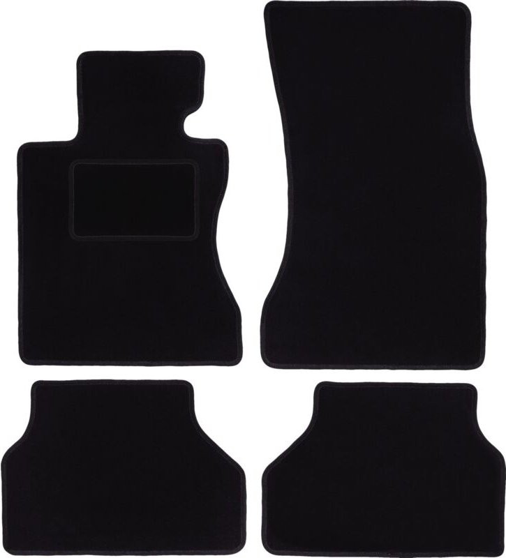 Schwarze Velours-Fußmatten für: BMW 5 E60 Limousine (2003-2010)