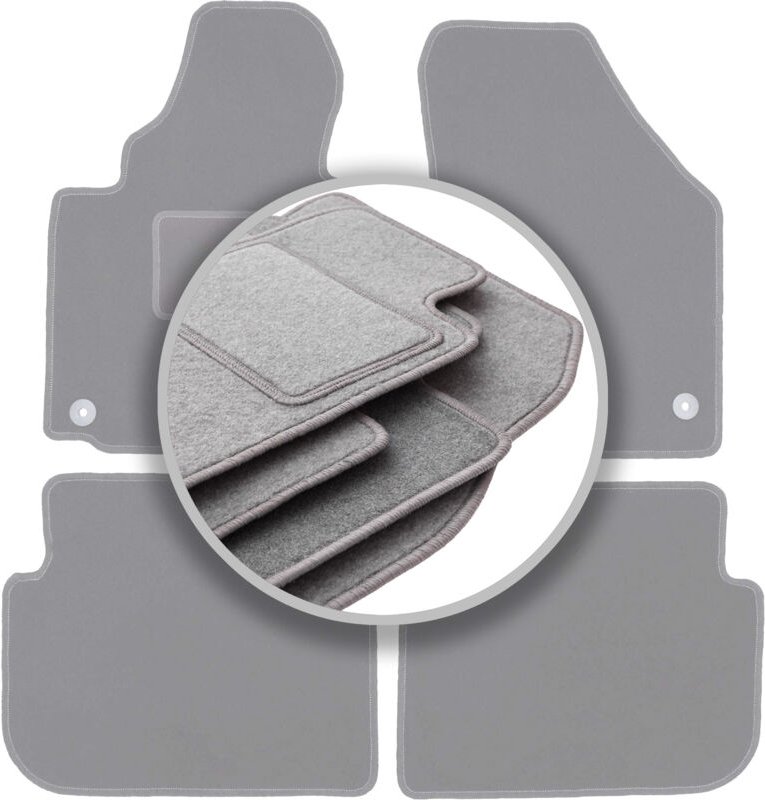 Graue Automatten für: Volkswagen Touran I Minivan (2004-2010)