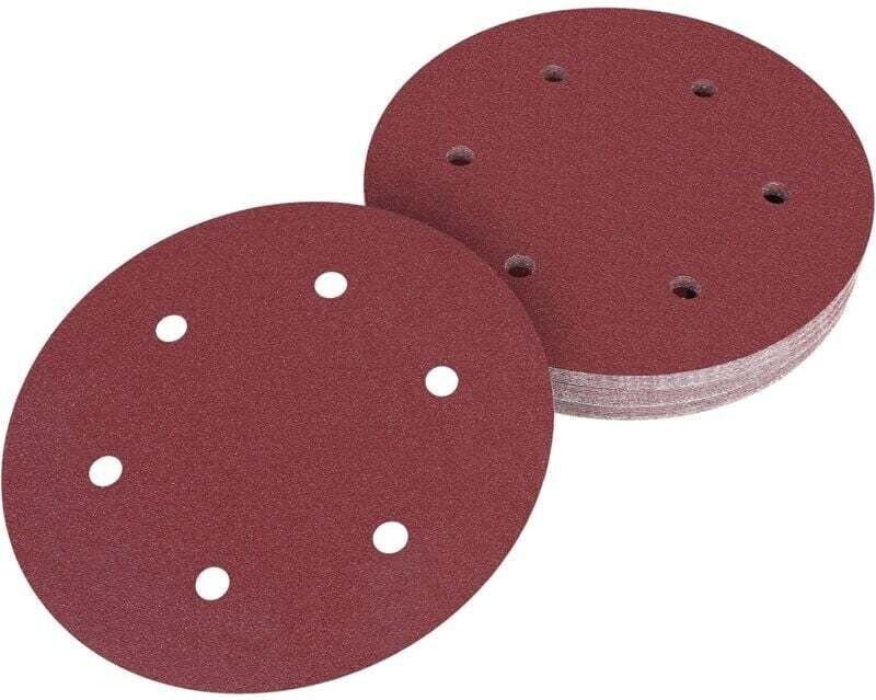 225 mm Schleifscheibe, Körnung 80, 30 Stück runde Schleifscheiben, Schleifpapier für Trockenschleifer, Giraffenschleifer...