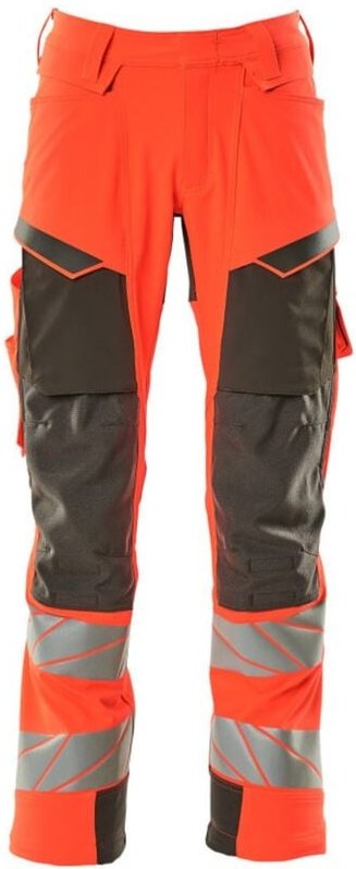 Hose mit Knietaschen 19079-511-22218 Gr. 82C45 hi-vis rot/dunkelanthrazit - Mascot