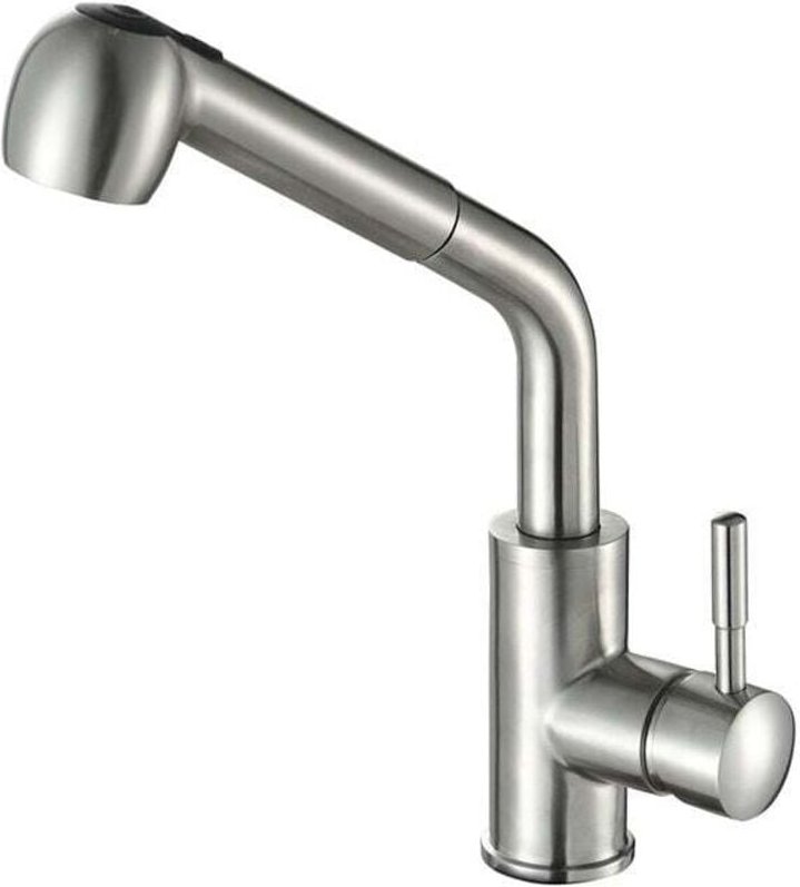 Küchenarmatur aus gebürstetem Nickel – Ausziehbarer Rohrauslauf, Küchenarmatur aus gebürstetem Nickel – Ausziehbarer Roh...