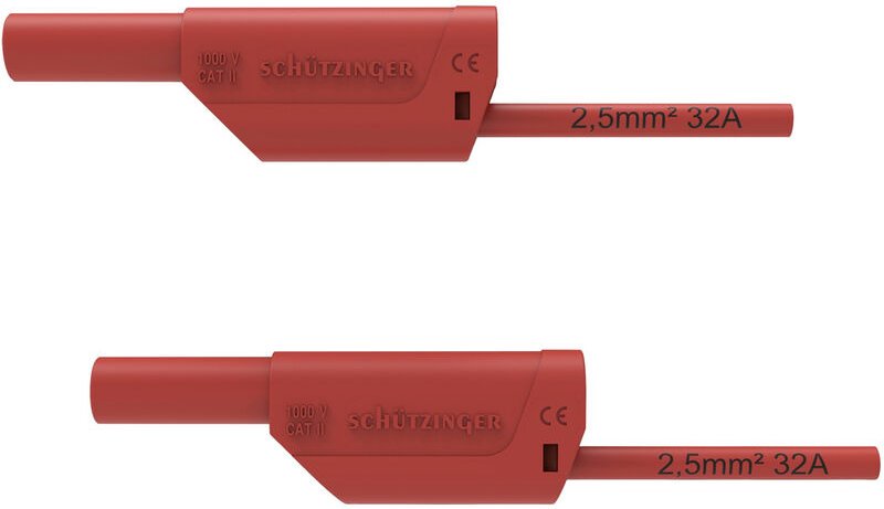 Thumbnail - Sicherheits-Messleitung 200 cm Rot 1 St. - Schützinger