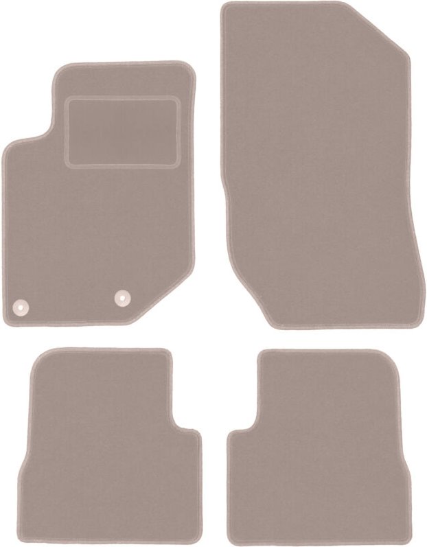 Beige Veloursmatten für: Opel Corsa F Fließheck (2019-)