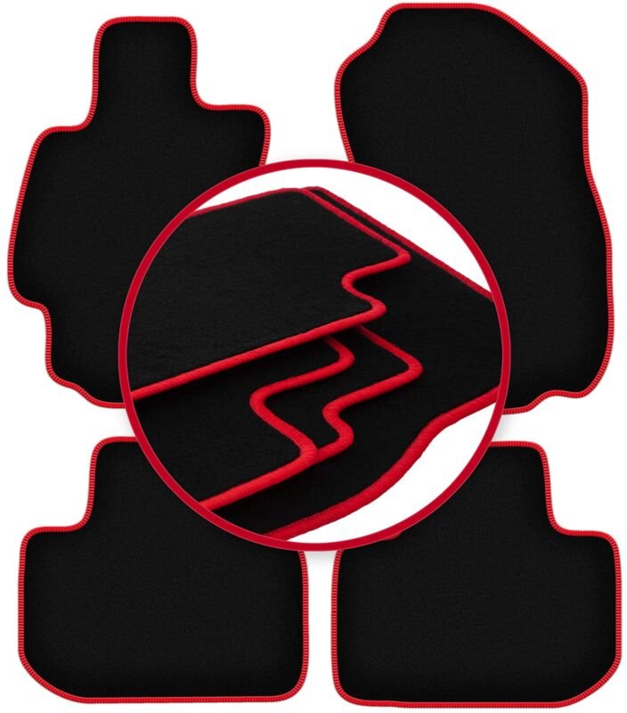 CARLUX-RED Autofußmatten für: Subaru Outback Limousine, Kombi (2009-)