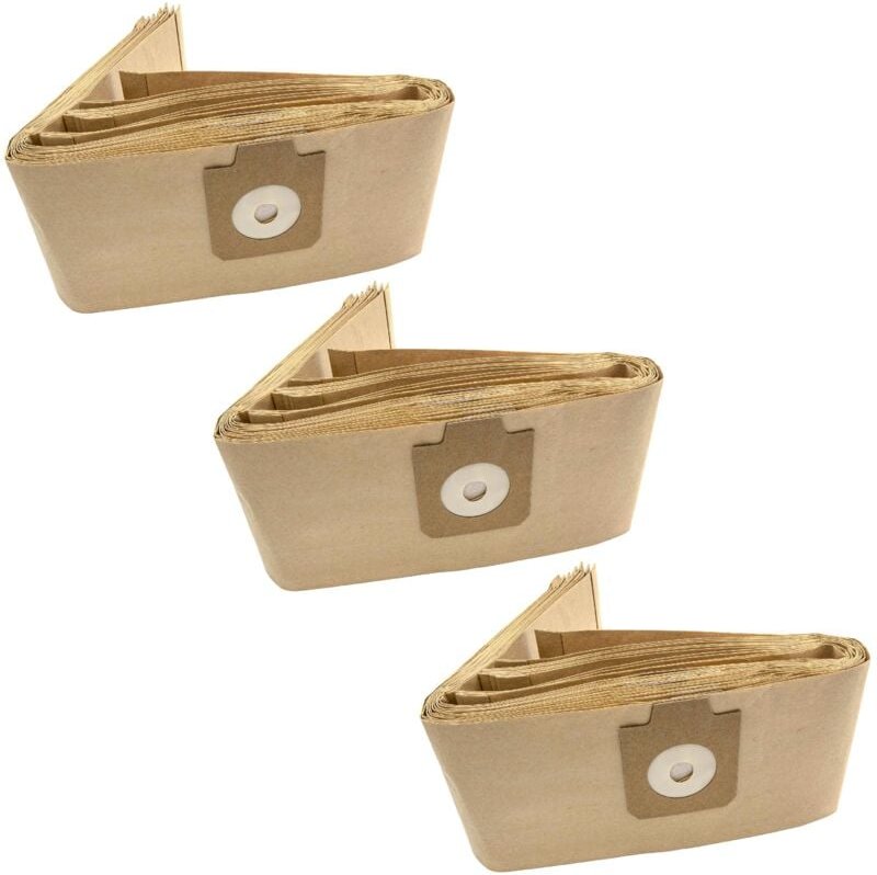 30x Staubbeutel kompatibel mit Filterclean k 7 / K7, 11, e 10 / E10 Staubsauger - Papier, 95,5cm x 17cm Sandfarben - Vhb...