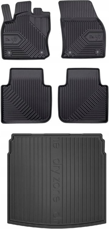 Thumbnail - SET 77 Gummimatten und Fußmatten VW Tiguan Allspace 2001-2024 5 Sitze d