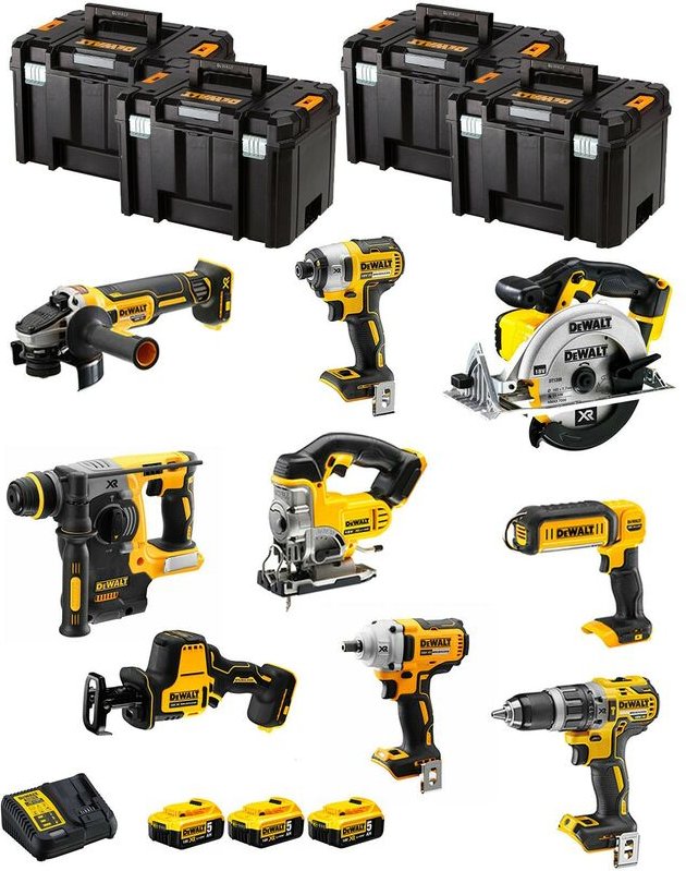 Dewalt - Kit DWK900T (DCD796 + DCH273 + DCG405 + DCF887 + DCF894 + DCS331 + DCS391 + DCS369 + DCL050+ 3x5,0Ah +DCB115+ 4...