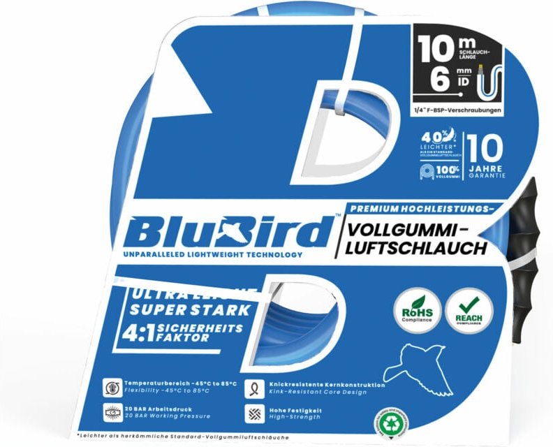 Riegler Werkstattschl.-Set »BluBird«, Sicherheitskupplung, Ø12x6, 10 m