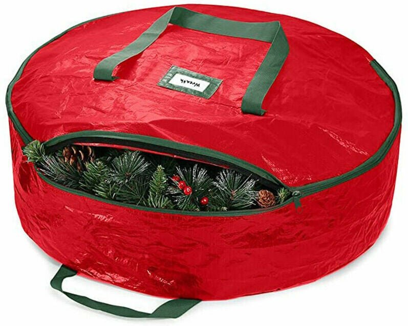 Thumbnail - Shining House - Weihnachtskranz-Aufbewahrungstasche, wasserdicht und insektensicher, Organizer-Tasche, 76,2 x 19,1 cm, R...
